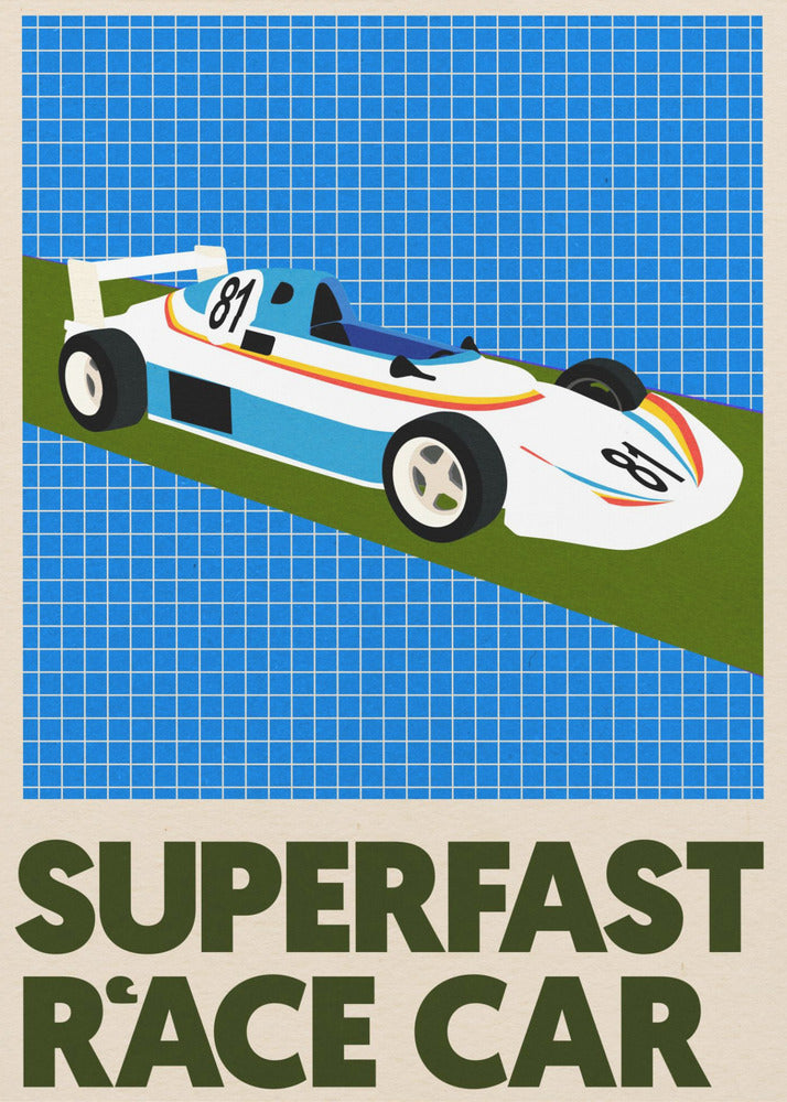 Supersnelle raceauto | Canvas