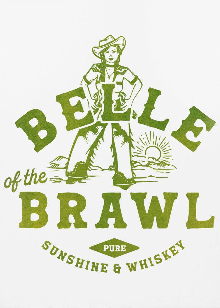 Belle of the Brawl Cowgirl Wandkunst | Canvas