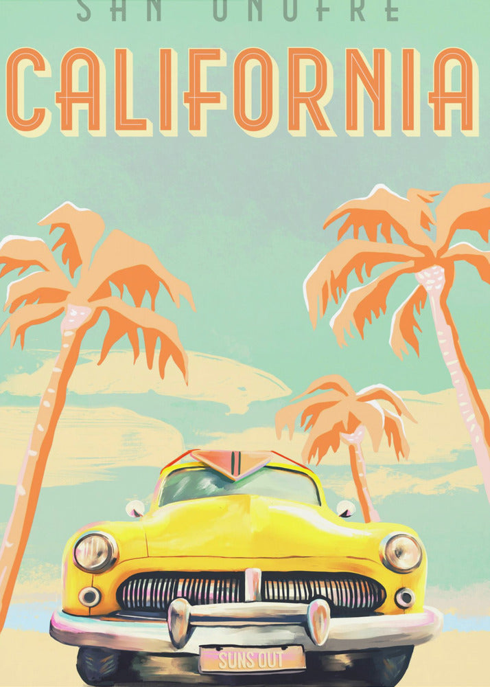 Californische surfposter | Poster