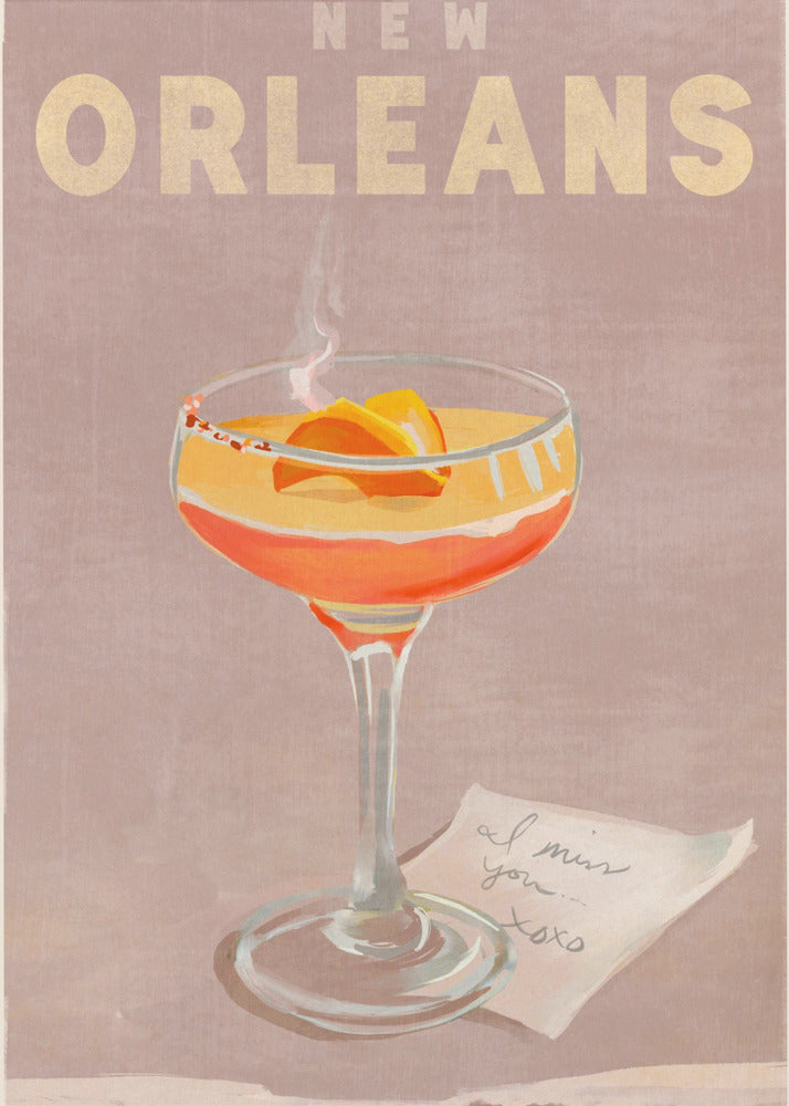 New Orleans Cocktail Reisposter | Poster
