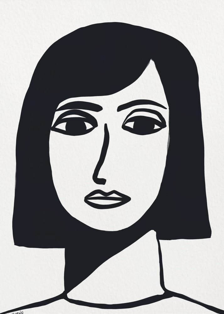 Gezicht van een vrouw | Canvas