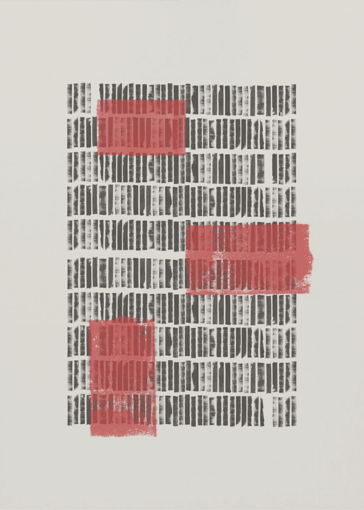 Crimson Grids | Poster