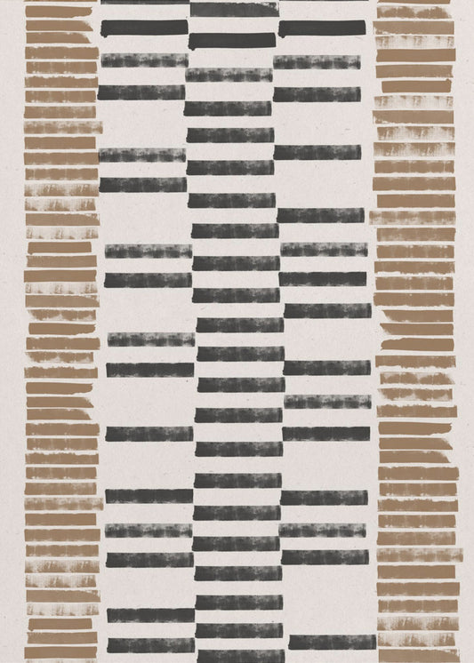 Gestreepte Harmonie | Canvas
