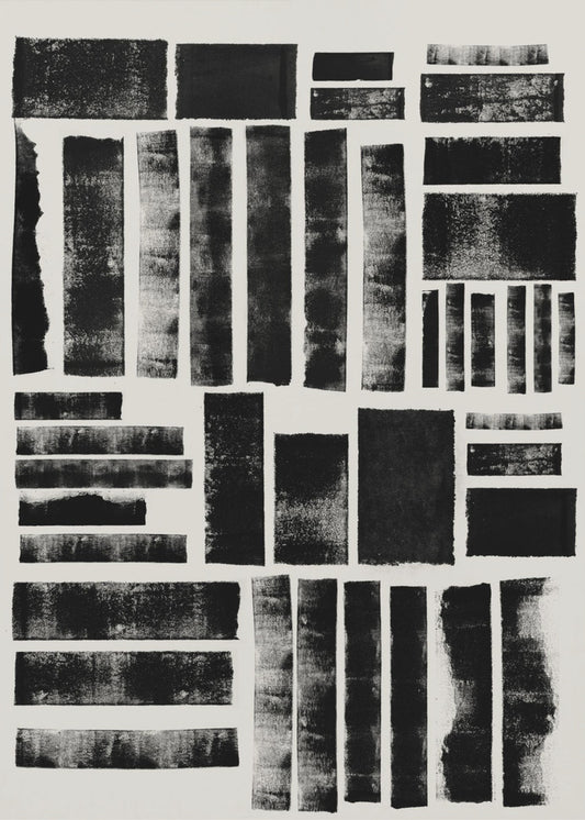 Monochrome blokken | Canvas