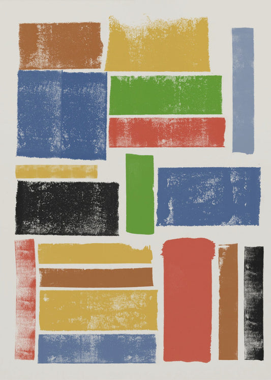 Kleurblokharmonie | Canvas