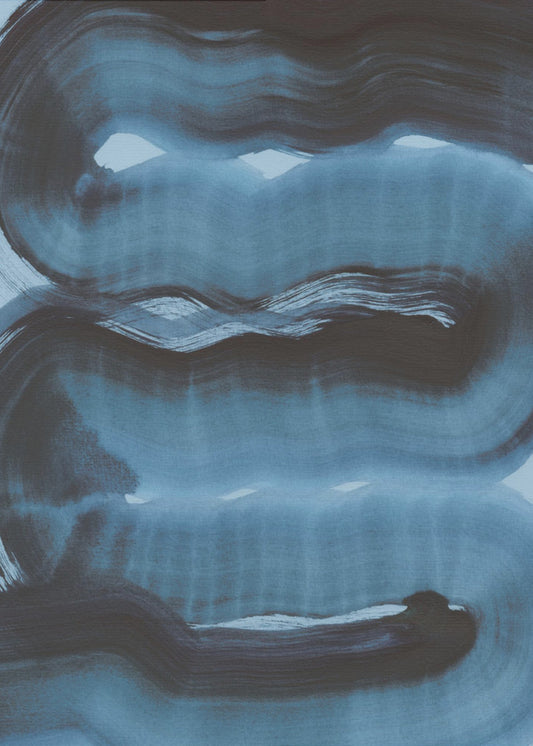 Abstracte penseelstreken 163 | Poster