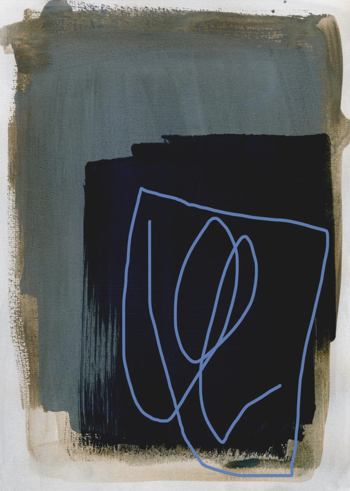 Abstracte penseelstreken 162 | Canvas