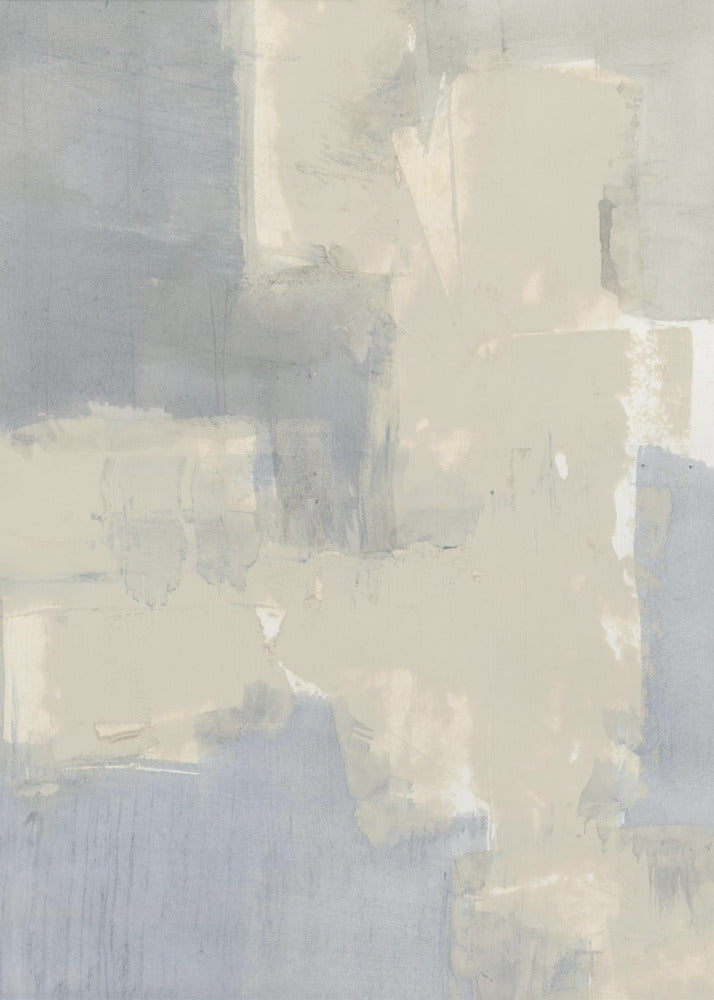 Abstracte neutrale grijze en beige vormen 1 | Canvas