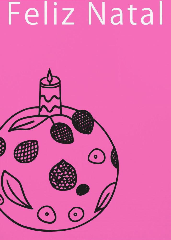Strikken en kerstballen: Feliz Natal Kerstmis | Poster