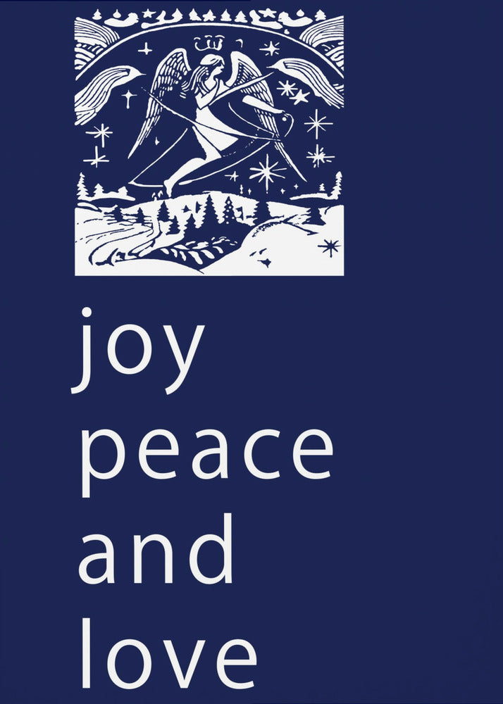 Strikken en kerstballen: Vreugde, vrede en liefde, Kerstmis | Poster