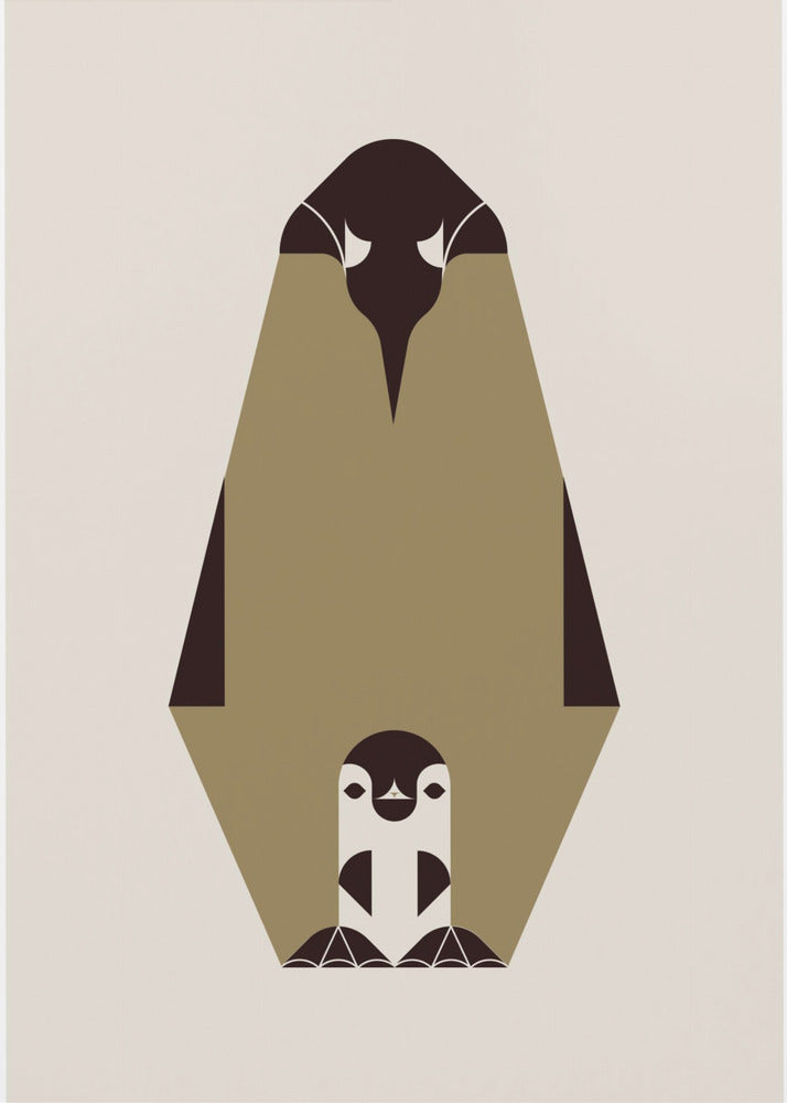 Golden Animals - Royal Penguin (white) | Poster