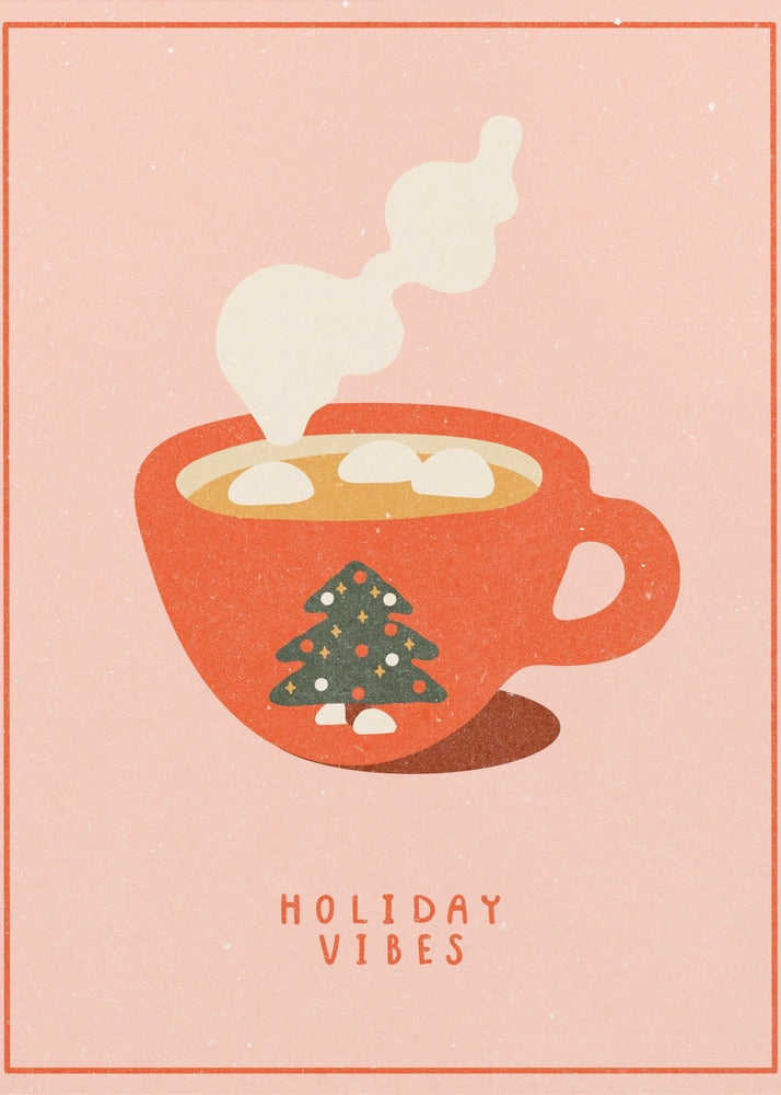 Vakantiegevoel. Een mok warme chocolademelk voor kerst | Canvas