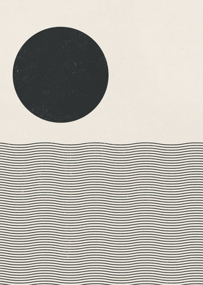 Woodblock Ocean | Poster