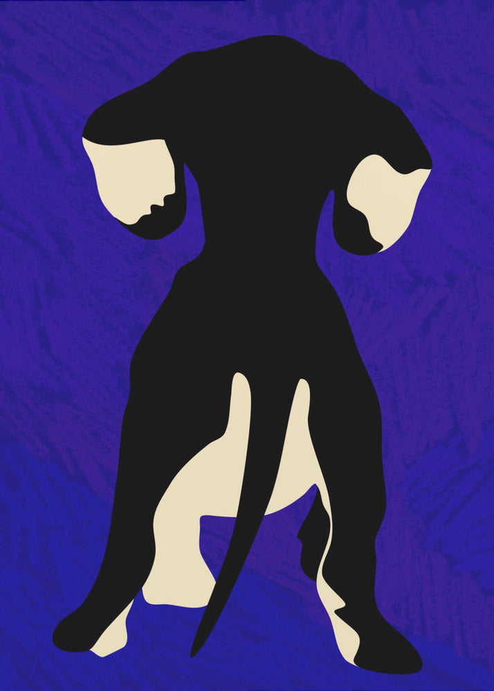 Blauwe achtergrond | Canvas