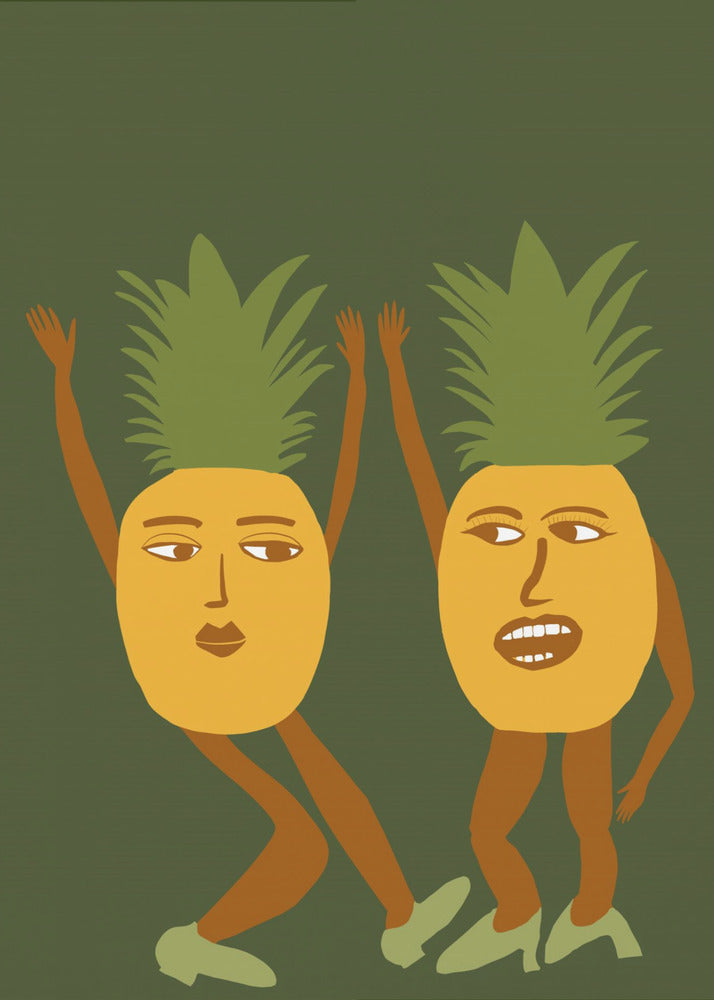 Dansende ananas | Canvas