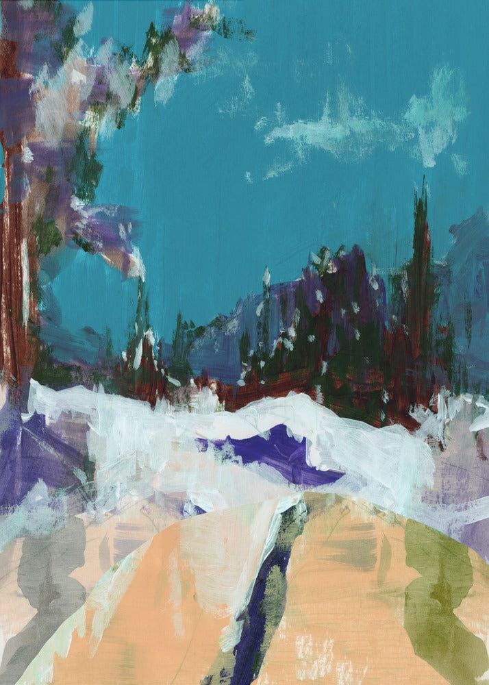 Wintertafereel in het bos 1 | Canvas