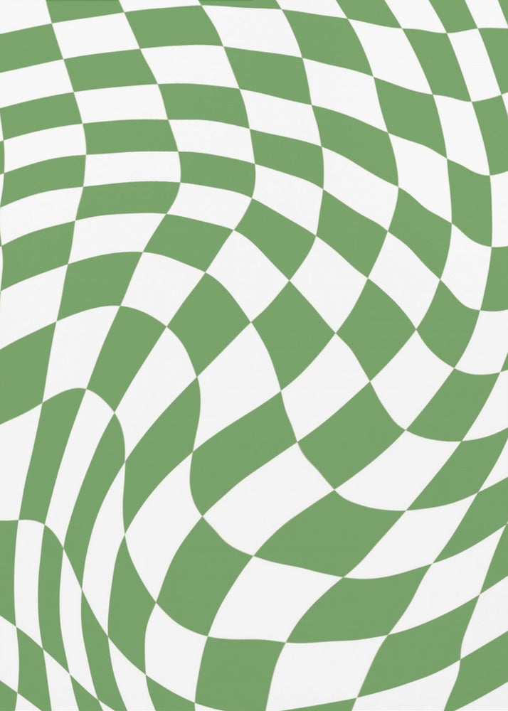 Groen schaakbord | Canvas
