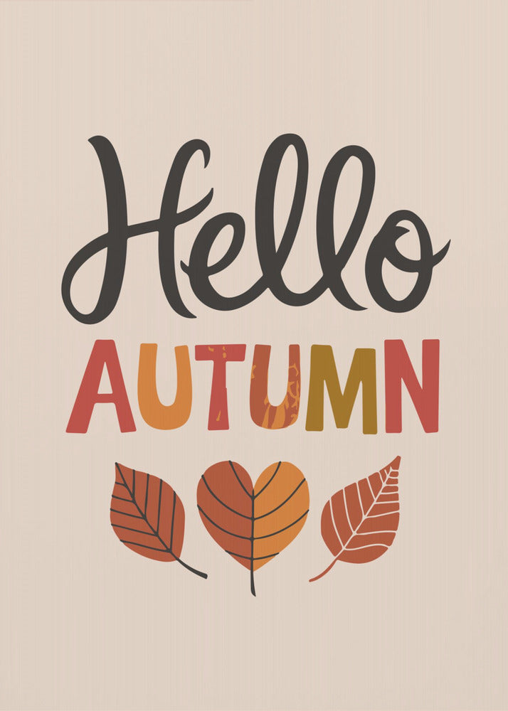 Hallo herfst | Canvas