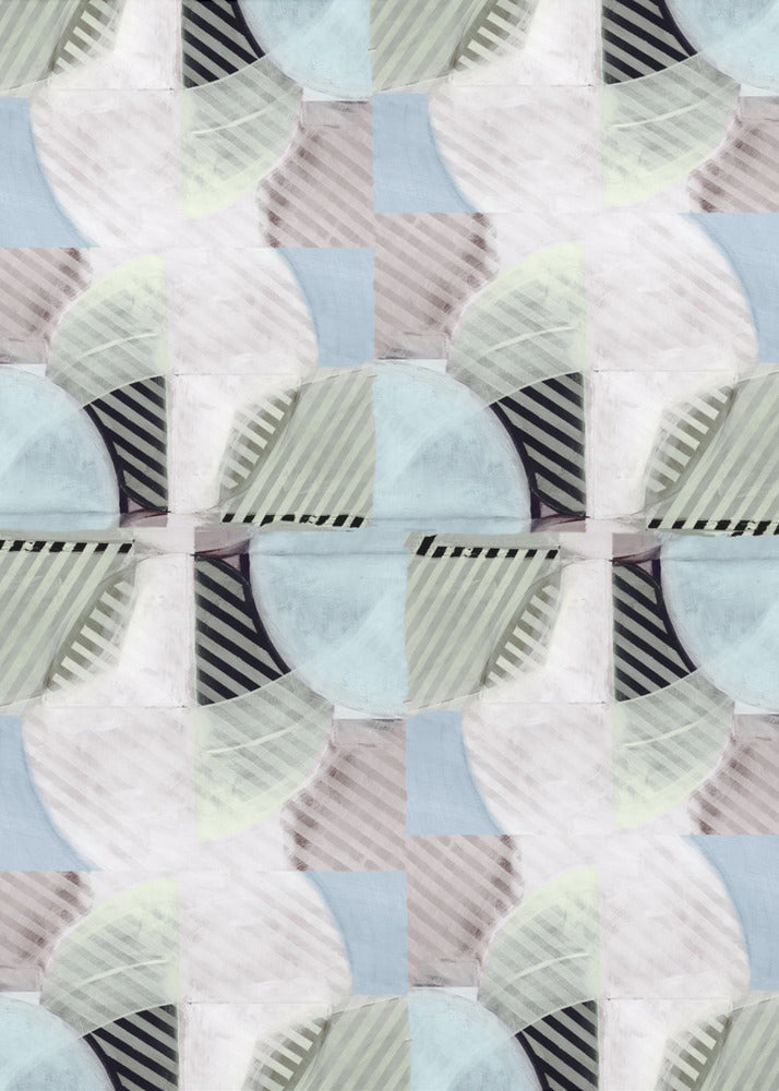 Abstracte Mistige Strepen 3 | Poster