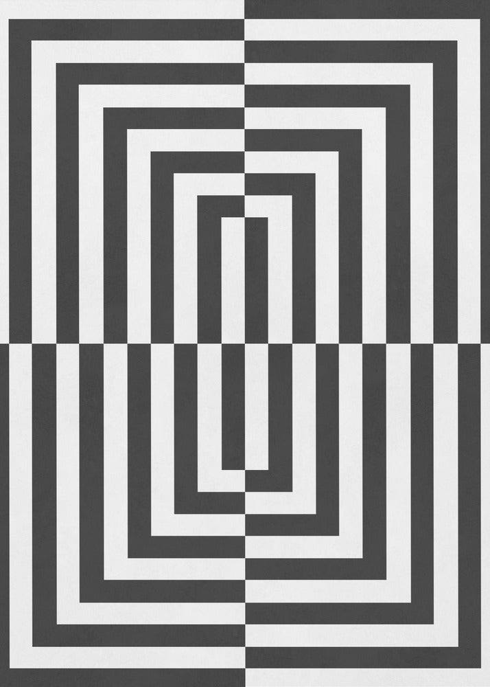 Zwart-witte lijnen | Poster