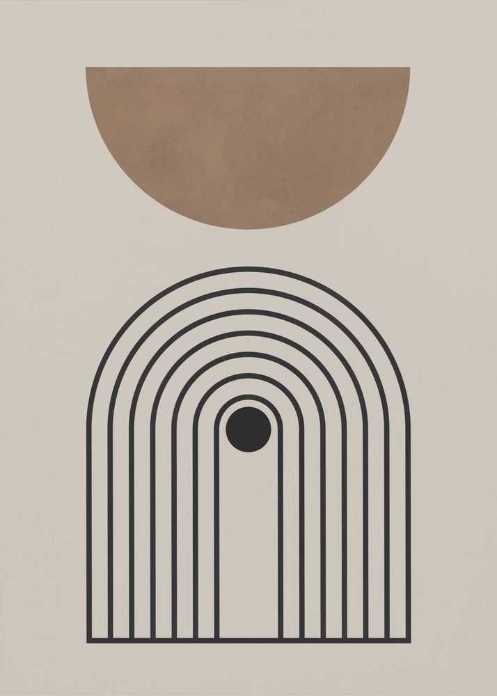Compositielijnen en cirkels 5 | Canvas