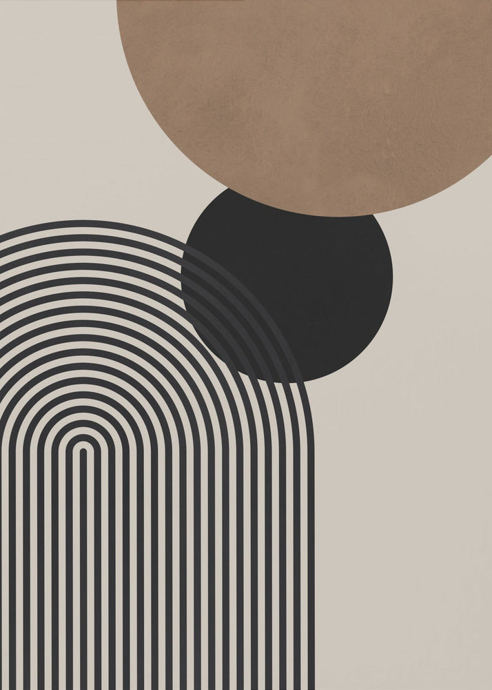 Compositielijnen en cirkels 4 | Canvas