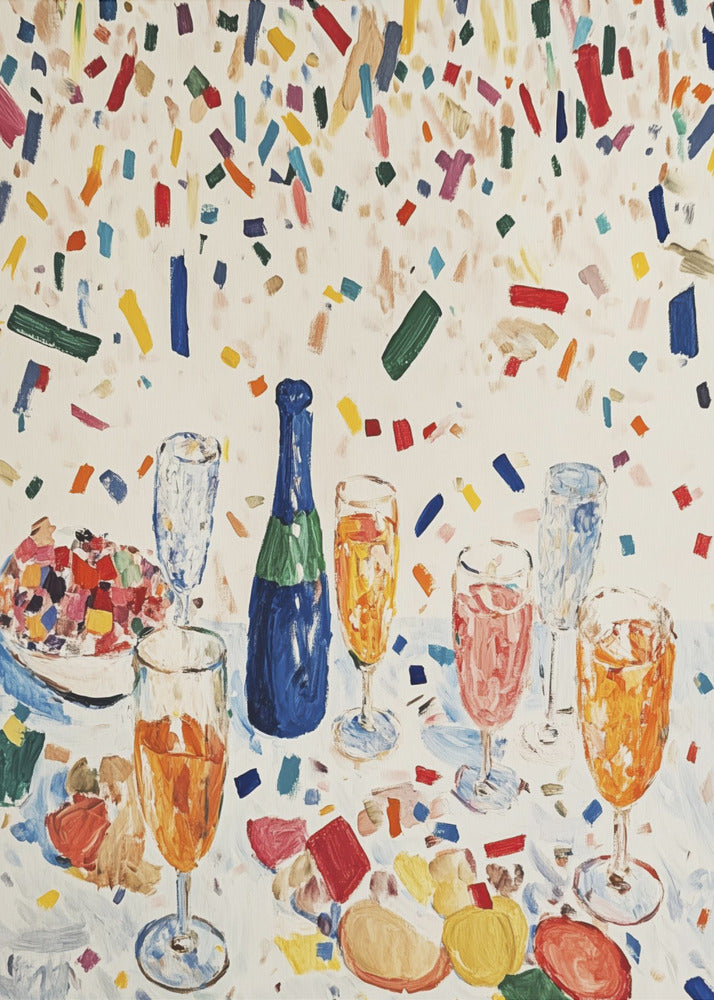 Levendige viering | Canvas