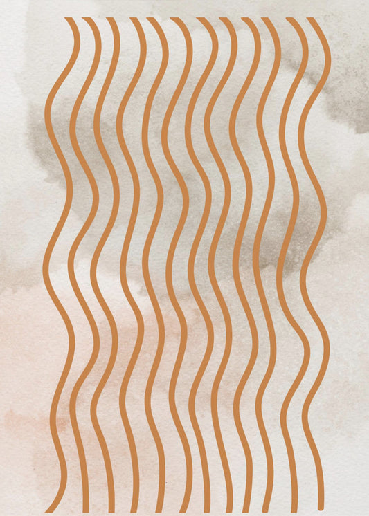 Harmonie van gebogen lijnen | Poster