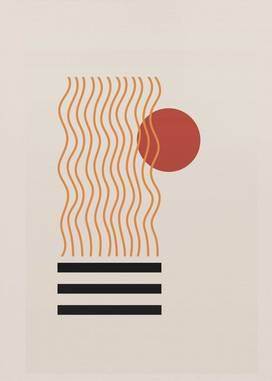 Zonnegolfvormen | Canvas