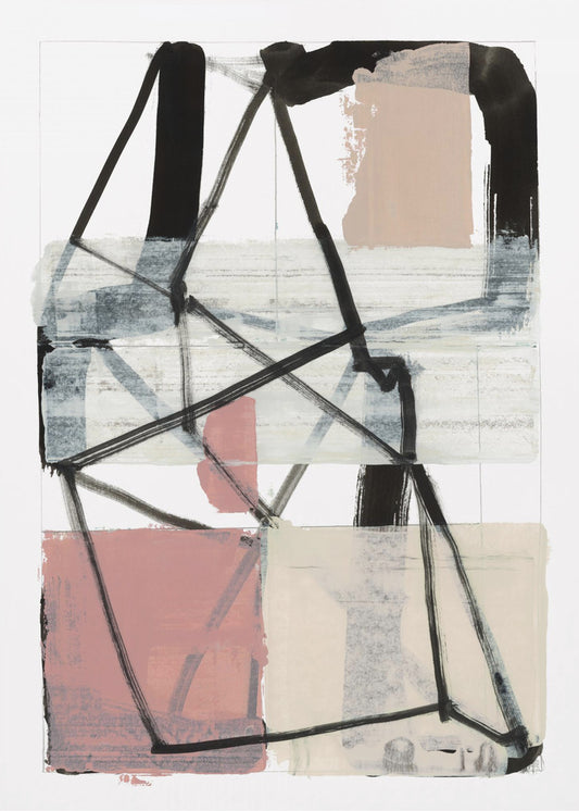 Line Art Patchwork Print No 1 | Poster