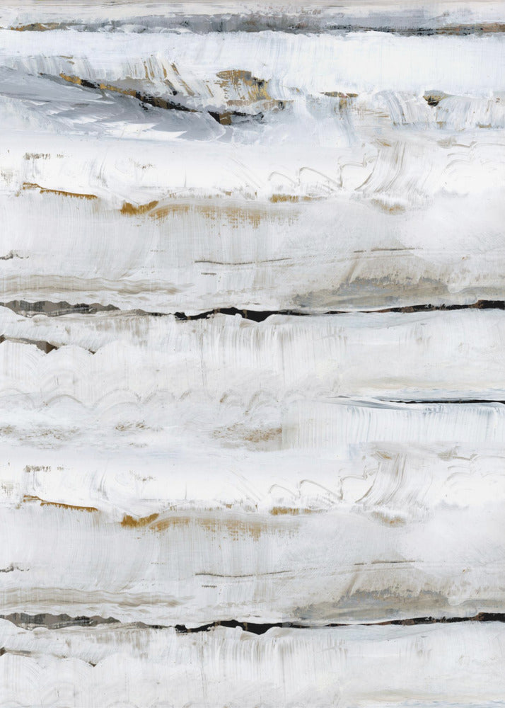 Abstract Zacht Wit 3 | Canvas