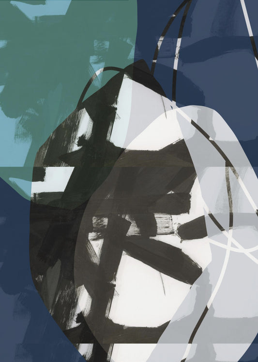 Donkerblauwe Schoonheid Nr. 2 | Poster