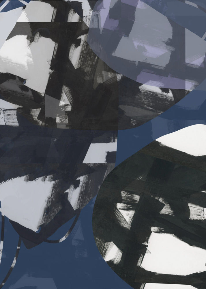 Donkerblauwe schoonheid nr. 3 | Canvas