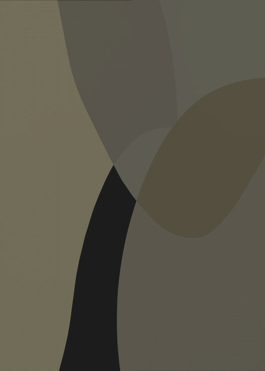 Abstracte neutrale vormen print 1 | poster