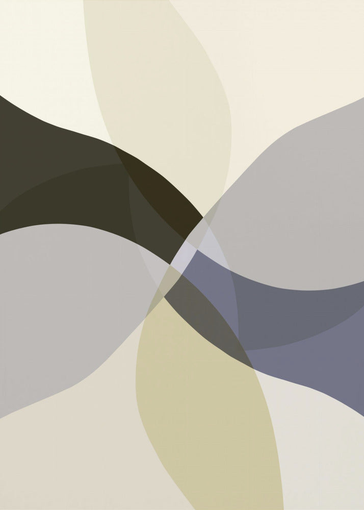 Abstracte neutrale vormen print 3 | Canvas