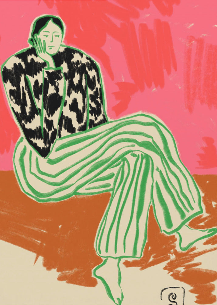 Portret van een kalme vrouw | Poster