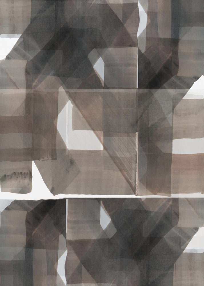 Abstract Donker Gehamerd 1 | Poster