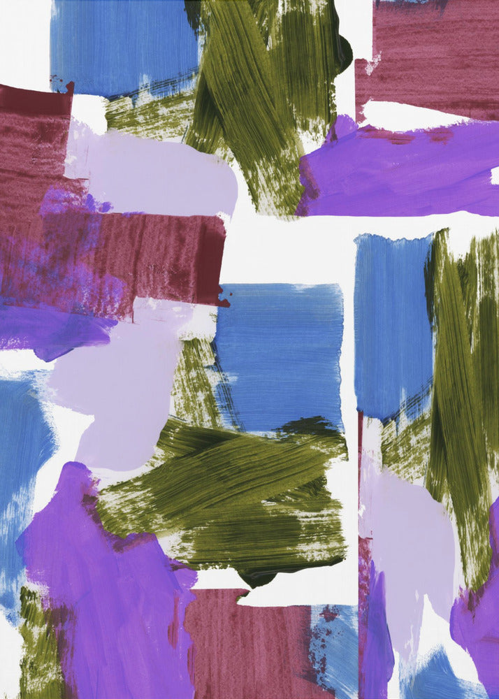 Diepe tinten Abstract 1 | Canvas