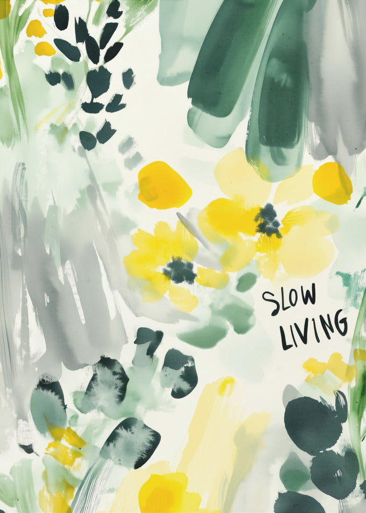 Serene bloemen | Canvas
