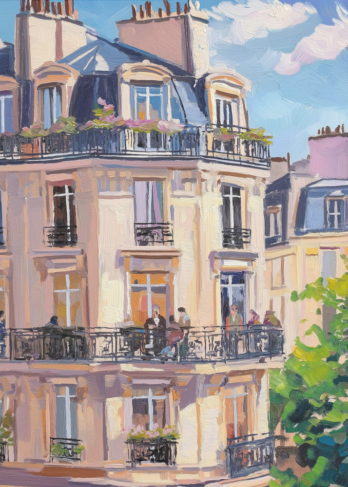 Parijs gebouw | Canvas