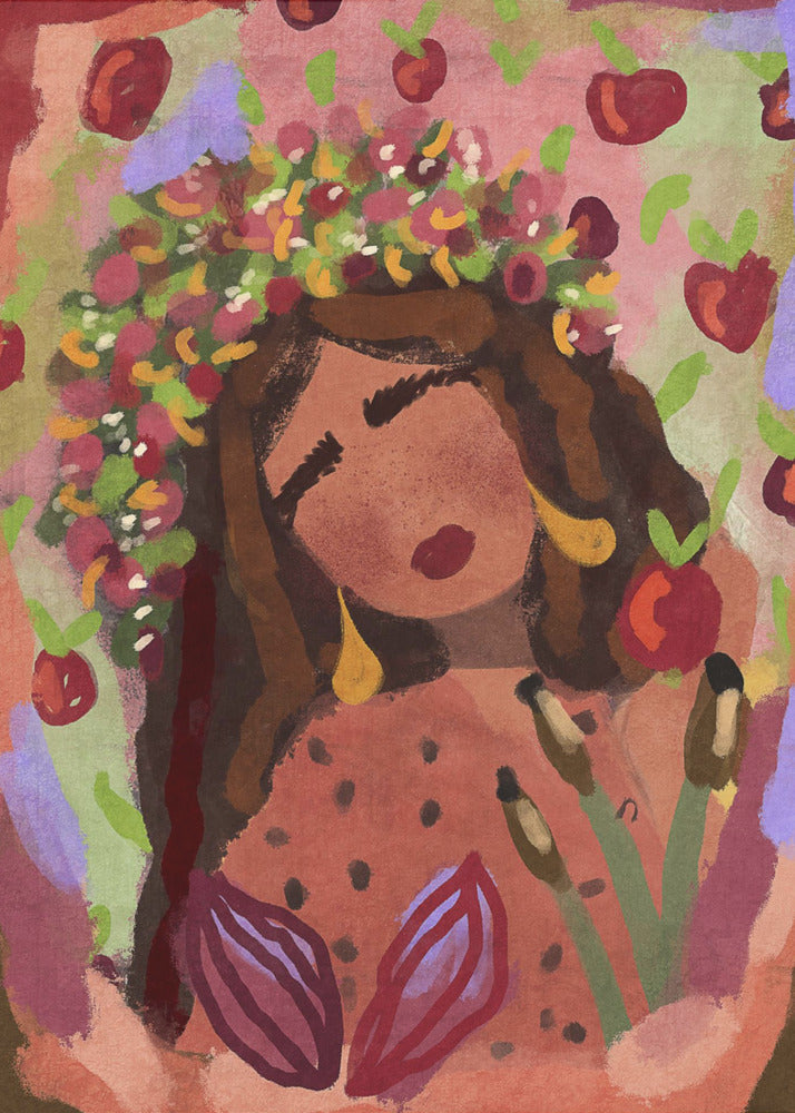 Vrouw en appels | Canvas