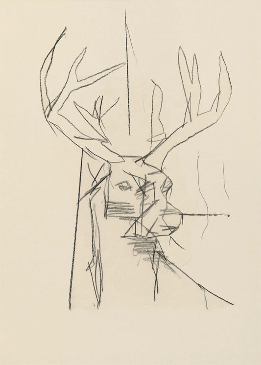 Étude Cerf (hert) nr. 2 | Poster
