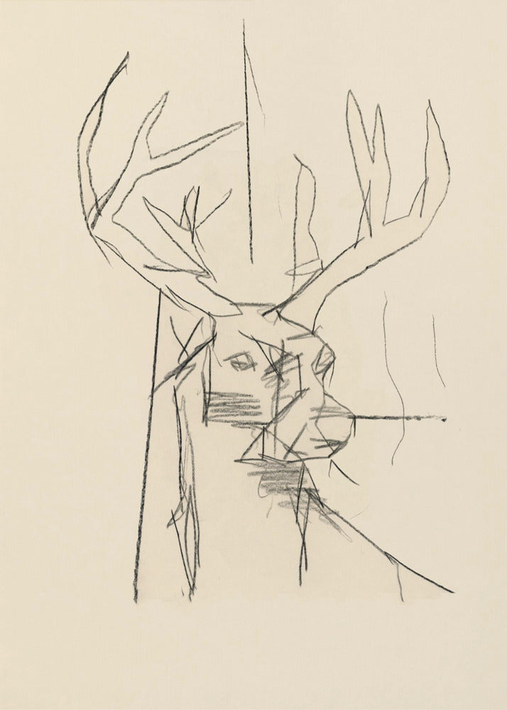 Étude Cerf (hert) nr. 2 | Canvas