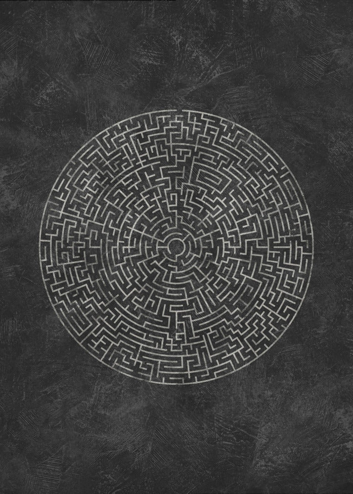 Het circulaire reisdoolhof | Canvas