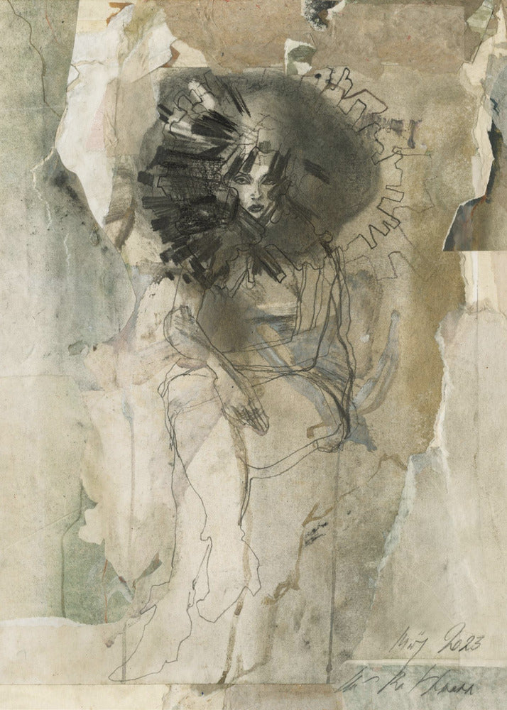 Eenzame figuur | Canvas