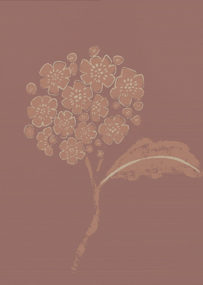 Mocha bloesem | Canvas