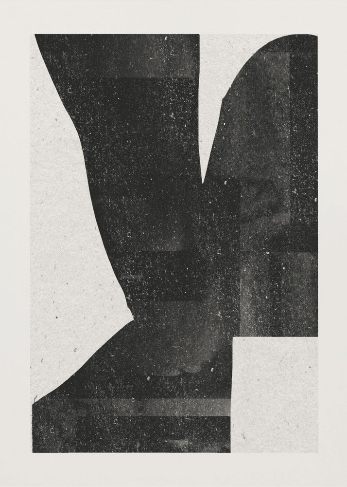 Donkere silhouetvorm | Canvas