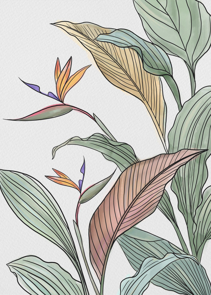 Vogels van het Paradijs | Canvas