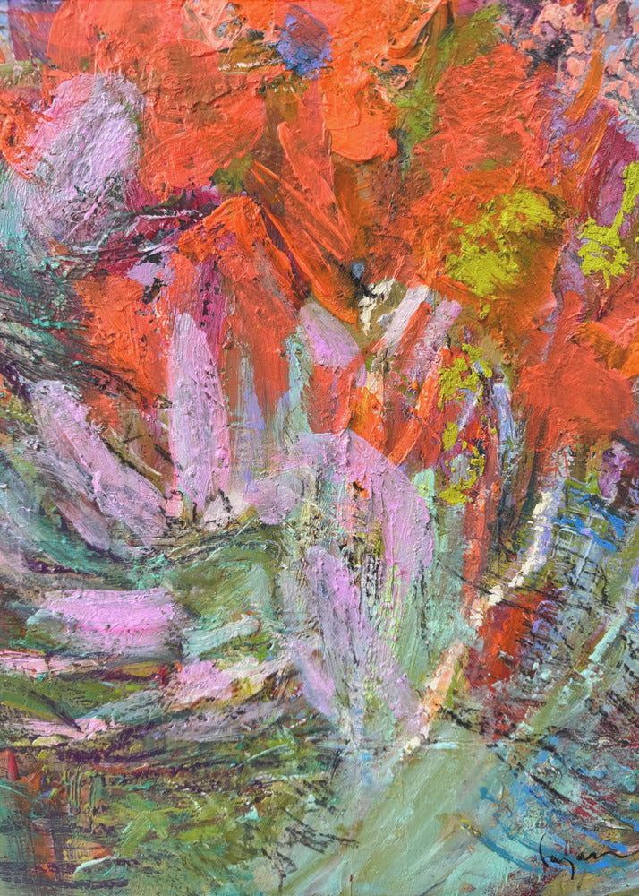 Levendige Bloomscape | Canvas
