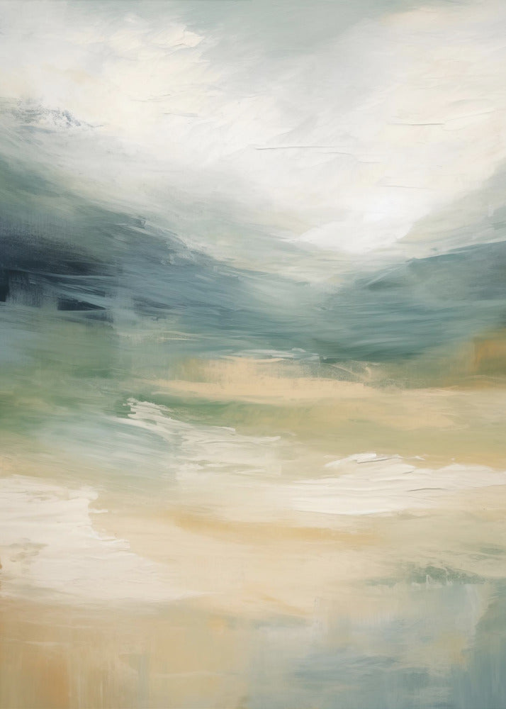 Mistige bergdromen | Canvas